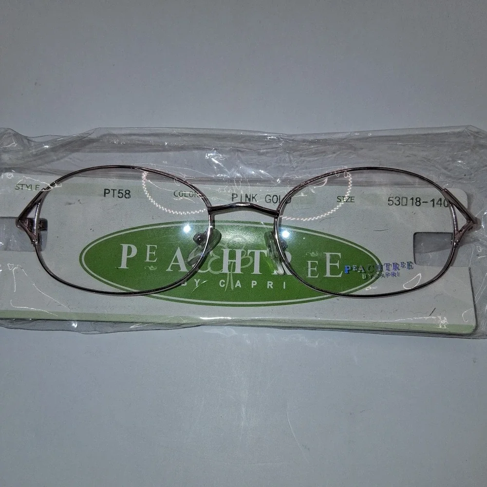 Capri Peachtree PT58 COFFEE 53-18-140 SILVER/PINK Eyeglasses Frames ONLY
